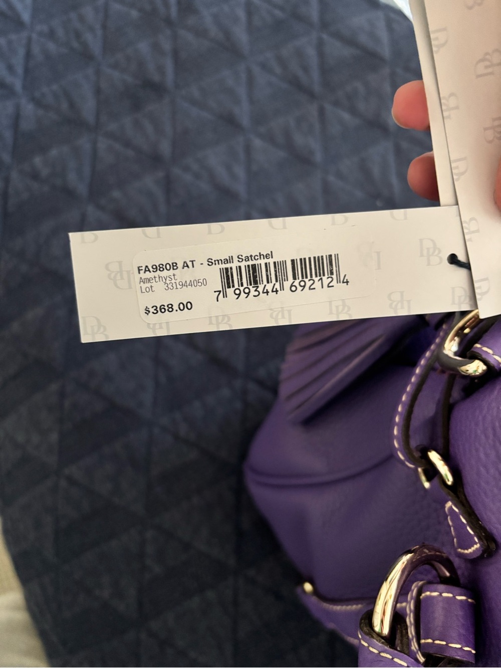 DOONEY & BOURKE || small satchel amethyst - Picture 12 of 12